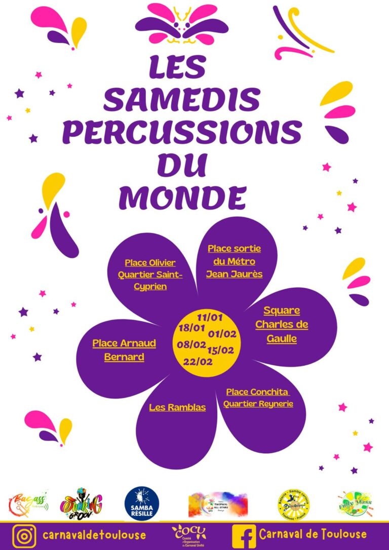 Samedi « Percussions du Monde » #3 – Samedi 1er février