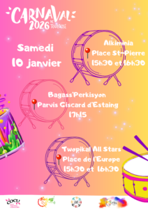 Affiche Samedis Percussions du Monde- Groupes 10 Janvier