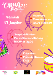 Affiche Samedis Percussions du Monde - Groupes 17 Janvier
